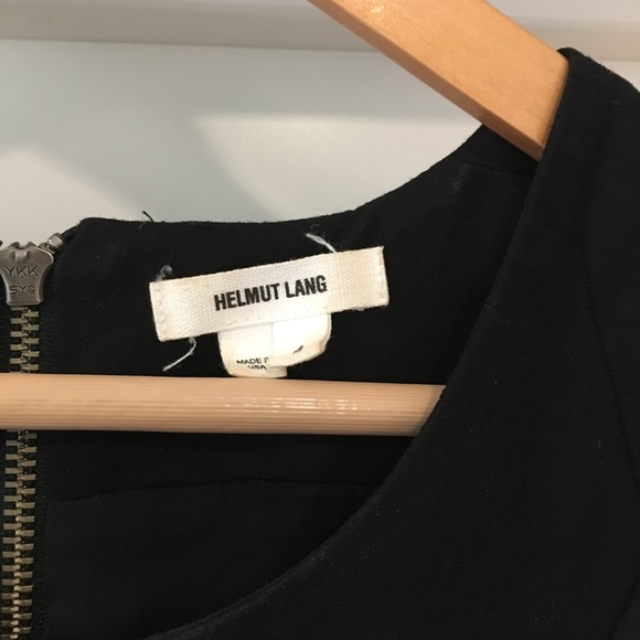 Helmut Lang Black Wool Dress - Picture 3 of 5